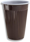 Thermobecher: aus Kunststoff, wiederverwendbar, isoliert, 5000 stk, 180 ml, braun