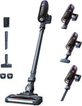 Rowenta X-Pert 6.60 Kabelloser Staubsauger, 100W, 45 Min Betrieb, LED-Bürstenkopf, abnehmbarer Akku, inkl. Wandhalterung, Lila/Schwarz