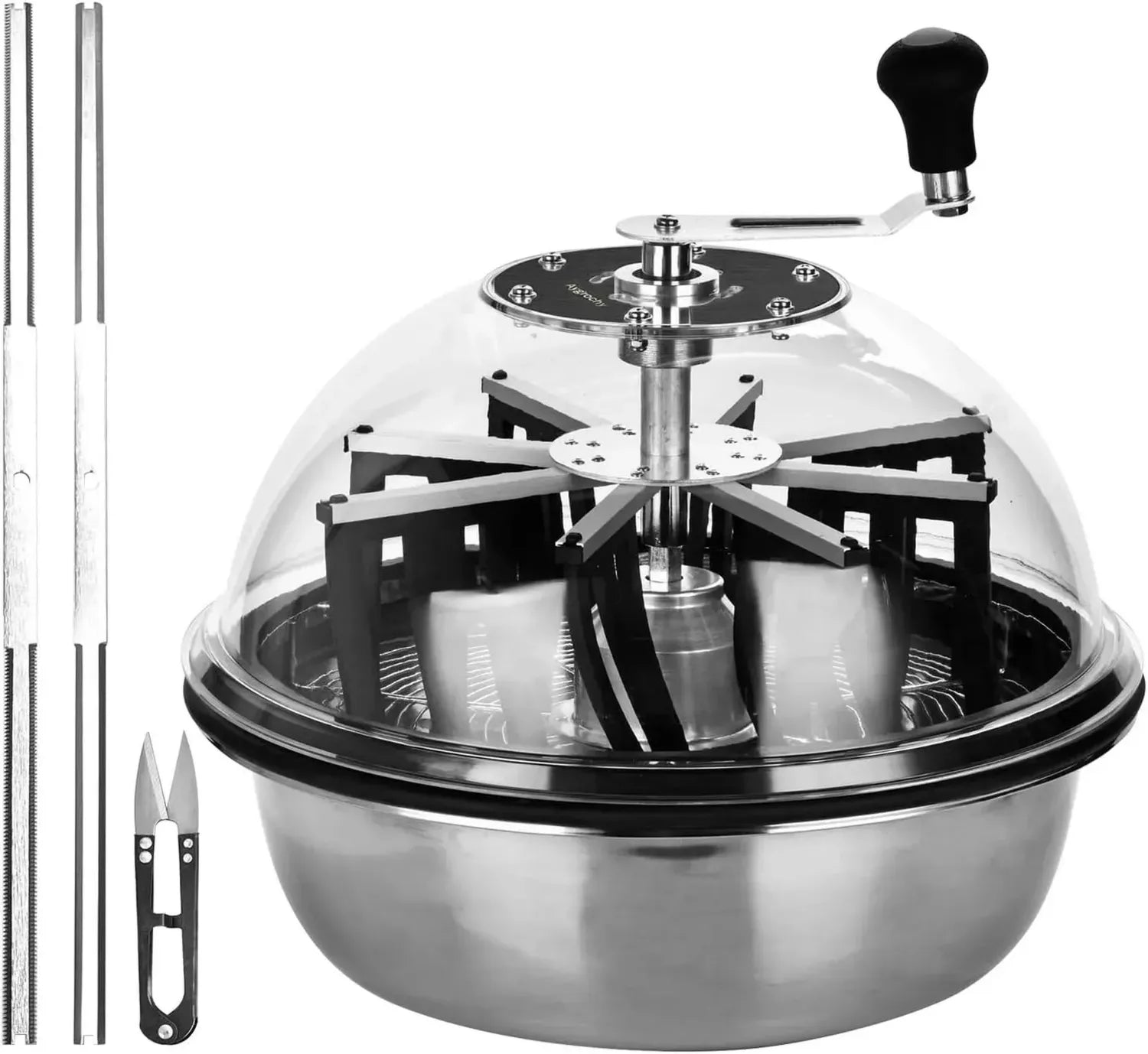 Aygrochy Präzisions-Blatttrimmer für Pflanzen und Blumen, 42 cm, mit scharfen Klingen und optimierter Mechanik, silber