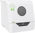 Kompakter Tischgeschirrspüler 6L, 800W, LED-Display, 4 Programme, ideal für Wohnung, Camping, Wohnmobil, Weiß